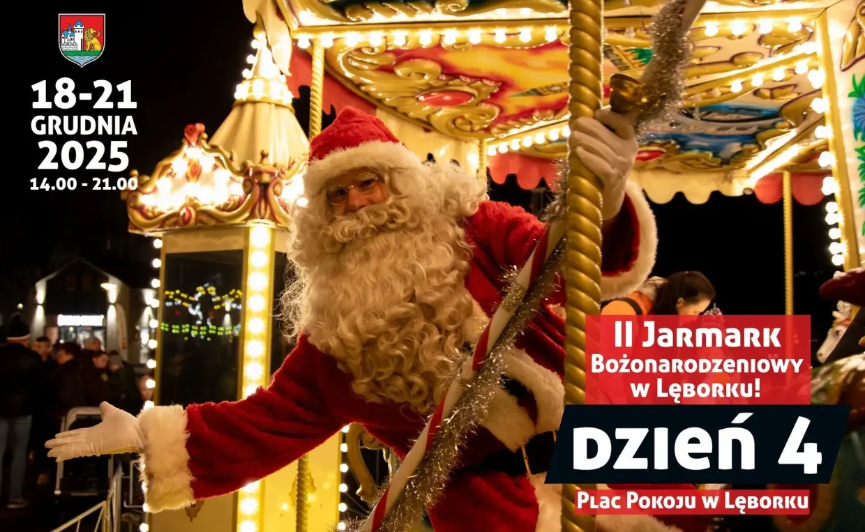 Ostatni dzień Jarmarku Bożonarodzeniowego w Lęborku – wielki finał na placu Pokoju